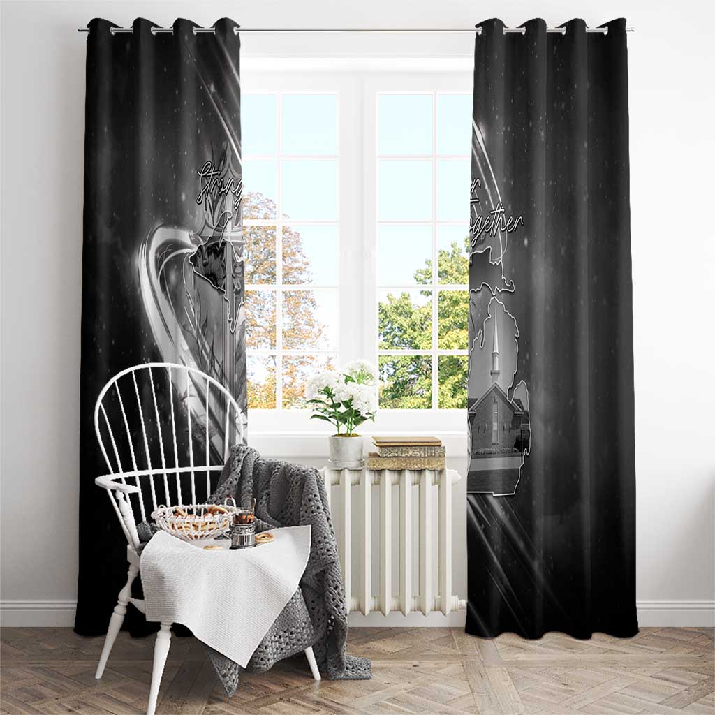 Pray For Grand Blanc Window Curtain Pray For Liberty - Wonder Print Shop