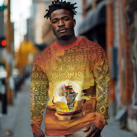 African Flags Map Christmas Long Sleeve Shirt Afro Heritage