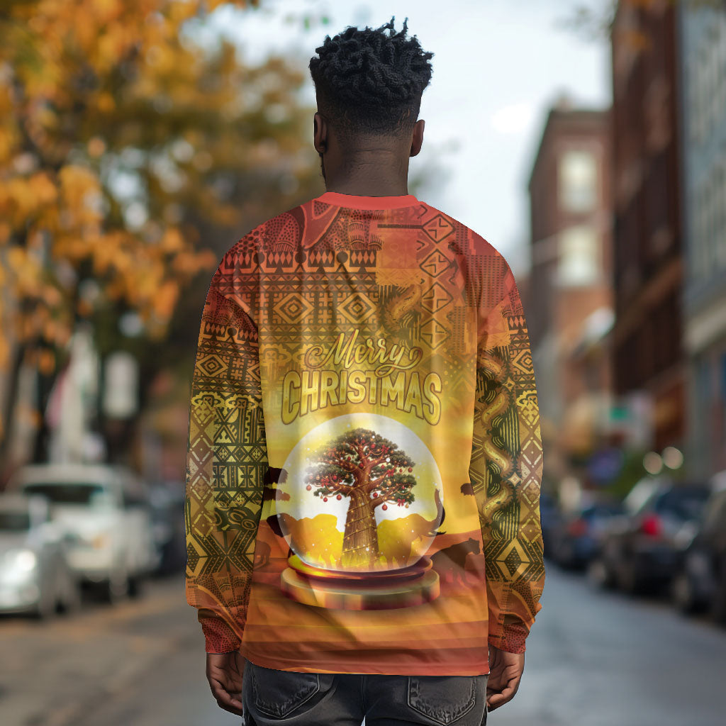 African Flags Map Christmas Long Sleeve Shirt Afro Heritage