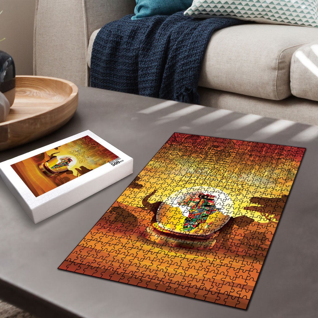 African Flags Map Christmas Puzzle Afro Heritage