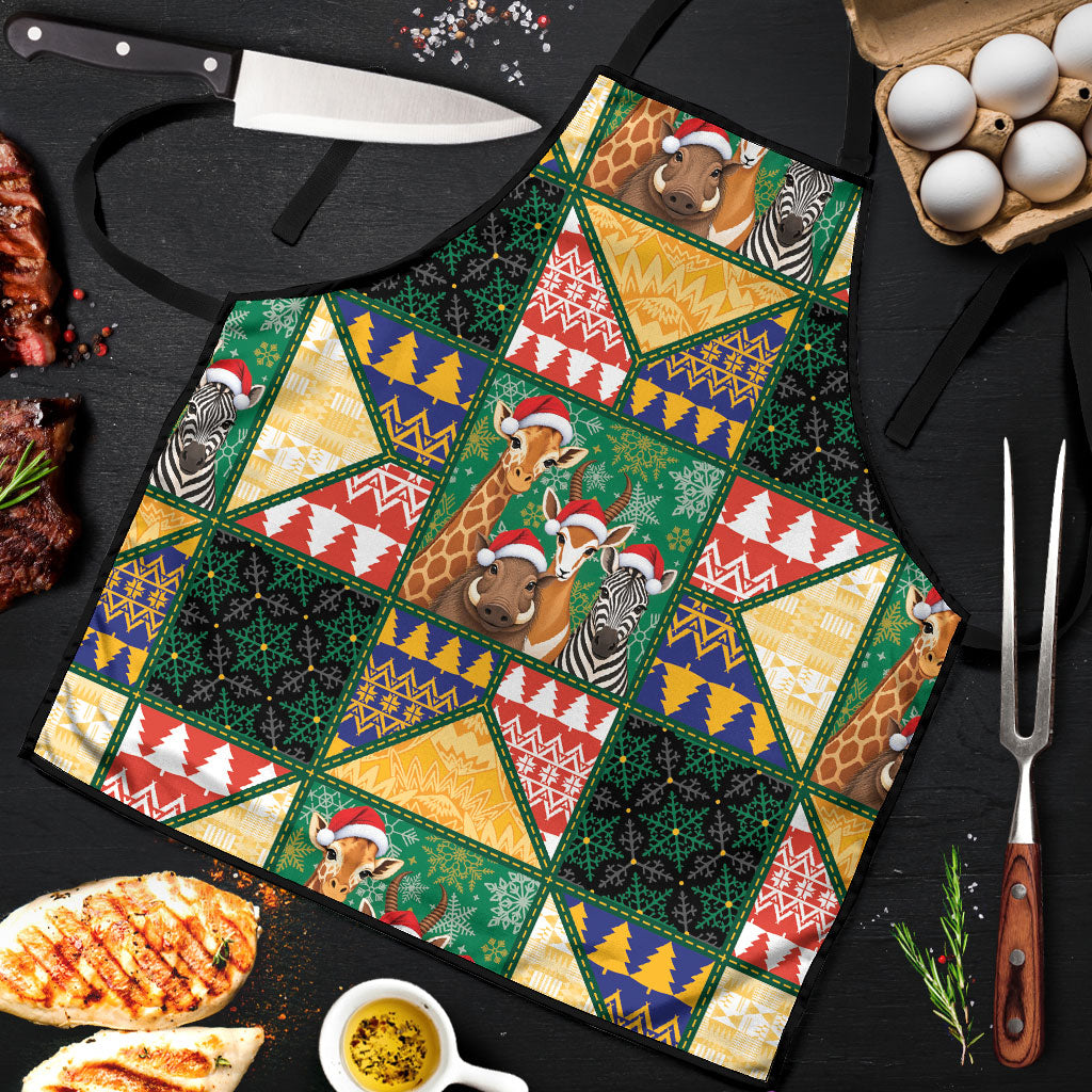 South Africa Christmas Apron Patchwork Style