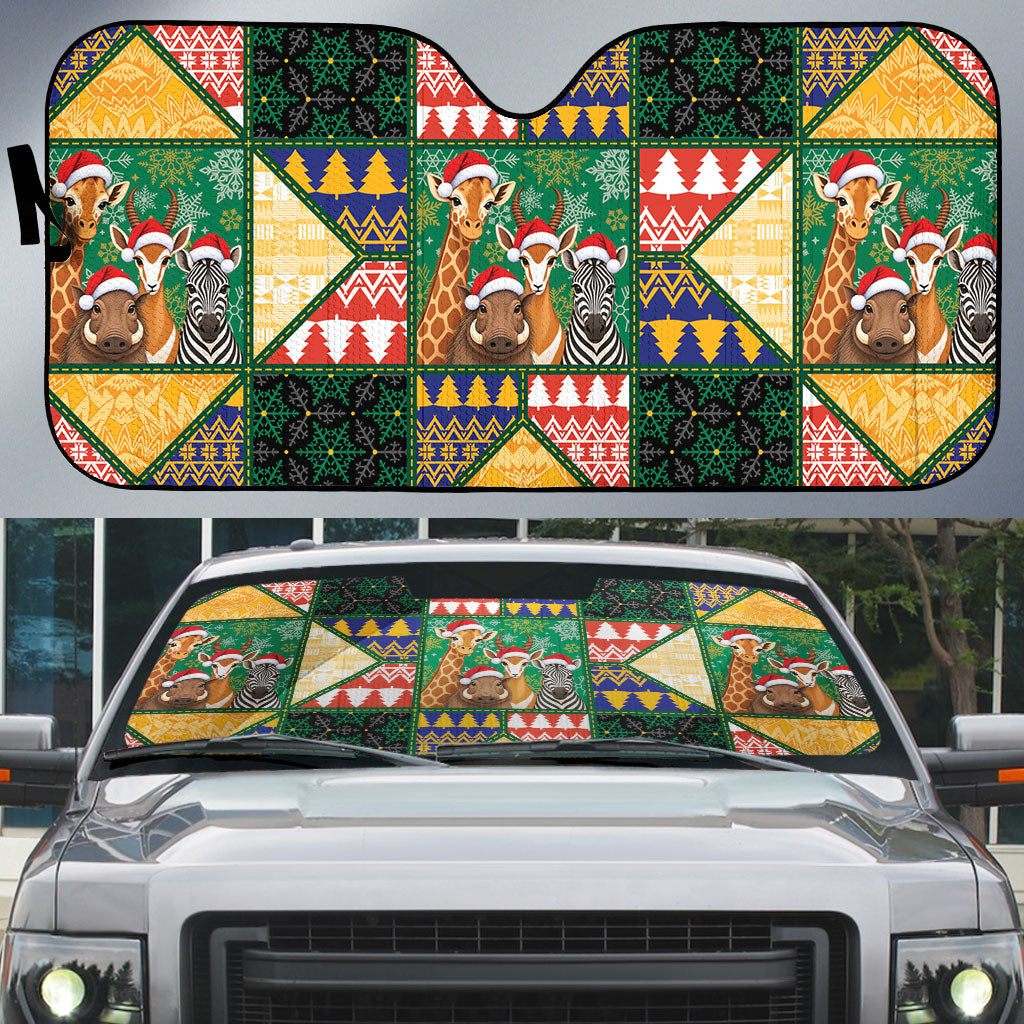 South Africa Christmas Auto Sun Shade Patchwork Style