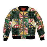 South Africa Christmas Bomber Jacket Patchwork Style