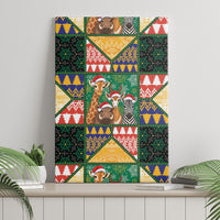 South Africa Christmas Canvas Wall Art Patchwork Style