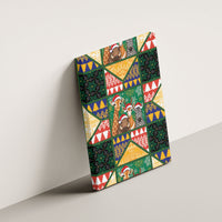 South Africa Christmas Canvas Wall Art Patchwork Style
