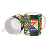 South Africa Christmas Ceramic Mug Patchwork Style