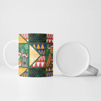 South Africa Christmas Ceramic Mug Patchwork Style