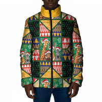 South Africa Christmas Padded Jacket Patchwork Style
