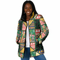 South Africa Christmas Padded Jacket Patchwork Style
