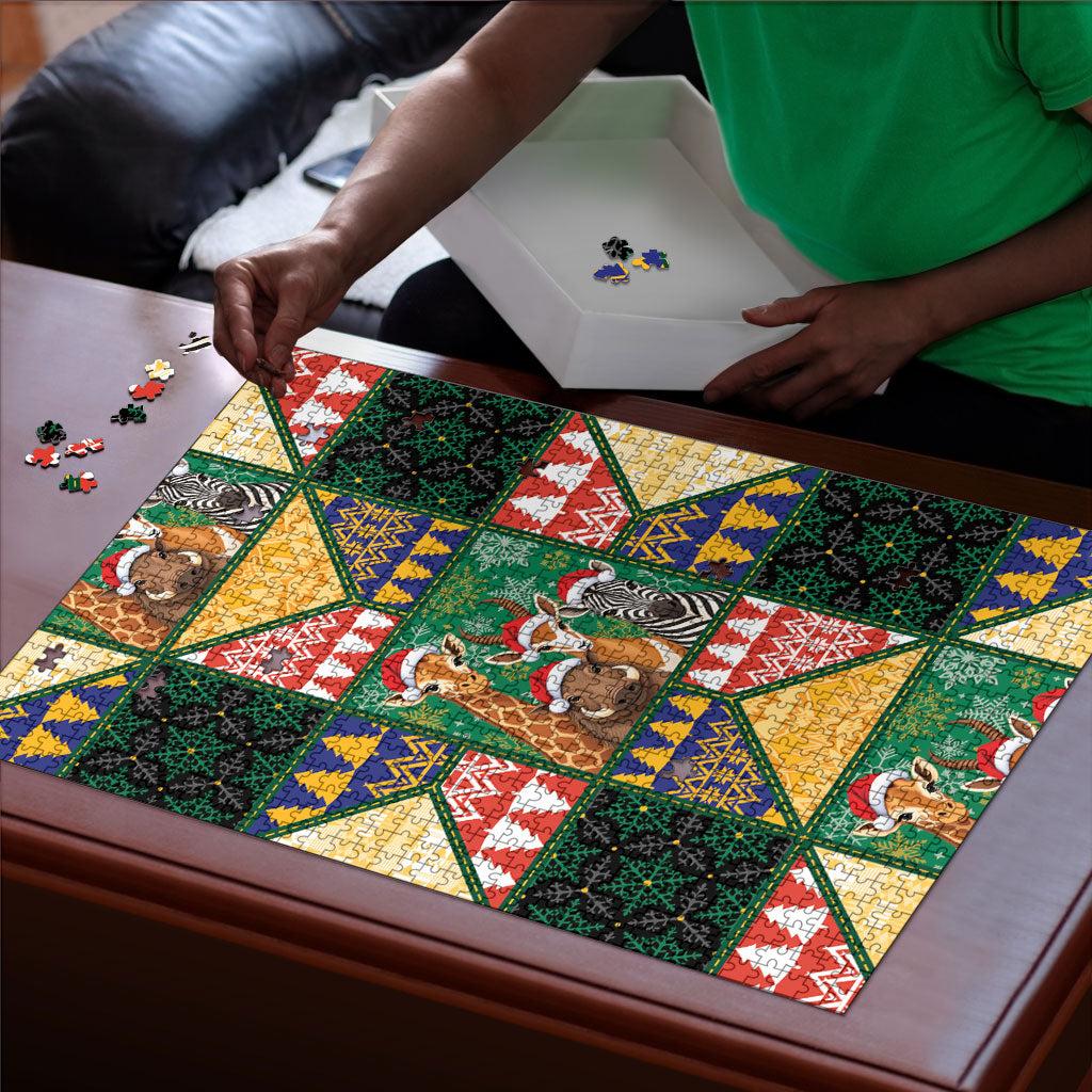 South Africa Christmas Puzzle Patchwork Style