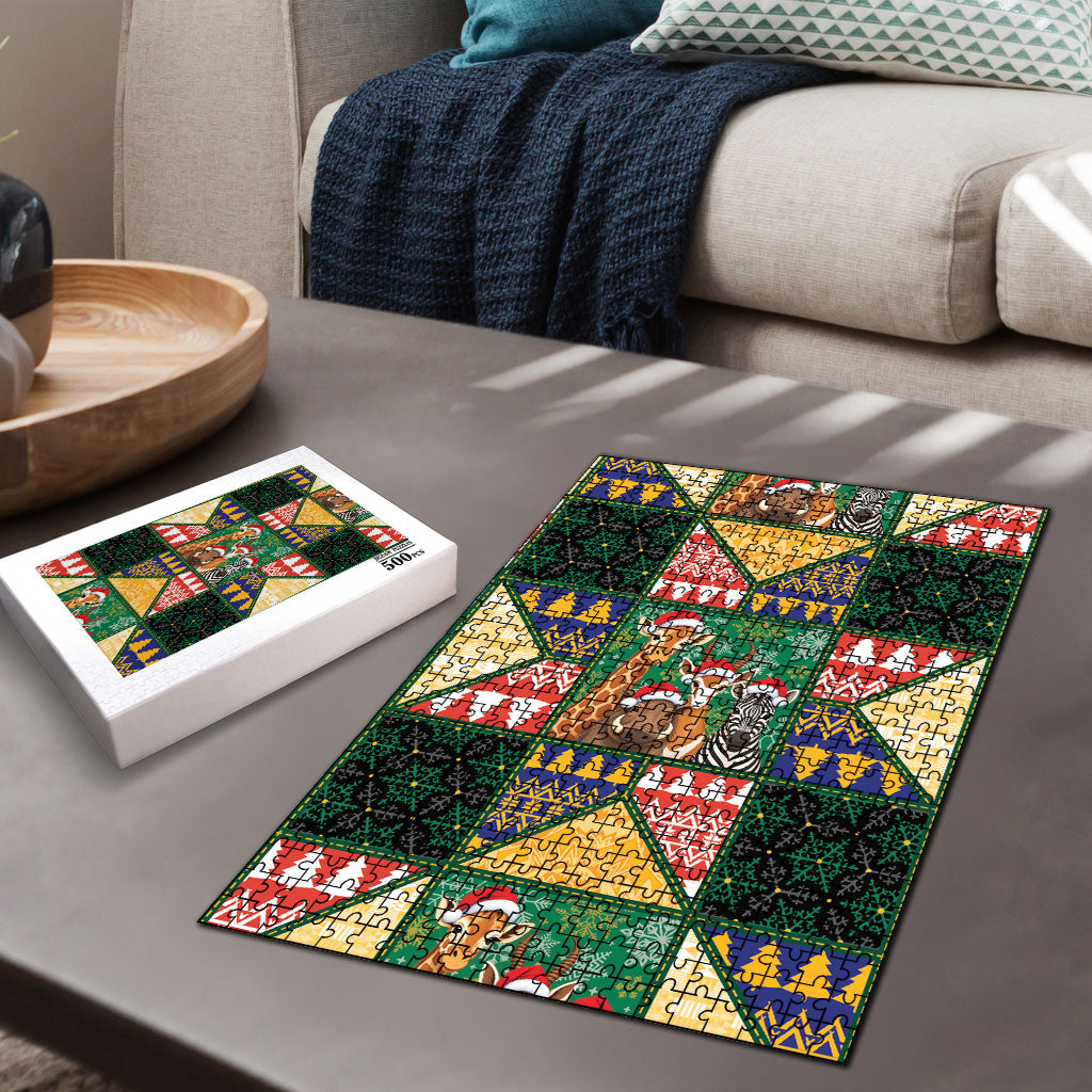 South Africa Christmas Puzzle Patchwork Style