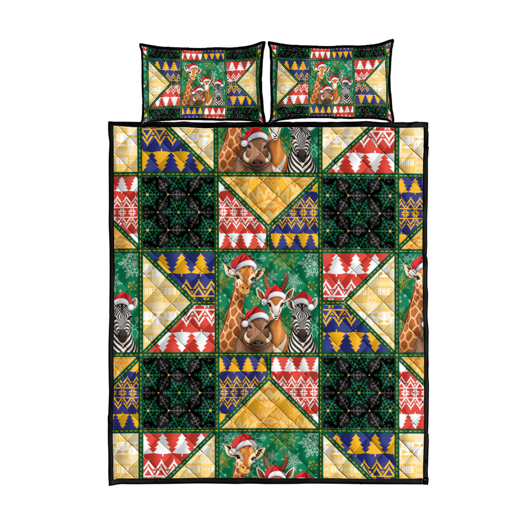 South Africa Christmas Quilt Bed Set Patchwork Style