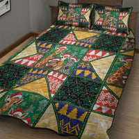 South Africa Christmas Quilt Bed Set Patchwork Style