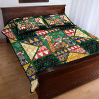 South Africa Christmas Quilt Bed Set Patchwork Style