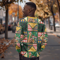 South Africa Christmas Sweatshirt Patchwork Style