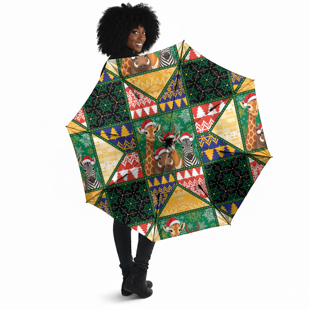 South Africa Christmas Umbrella Patchwork Style