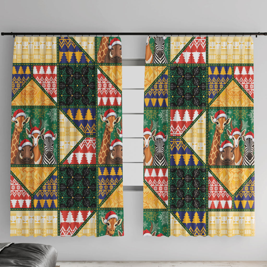 South Africa Christmas Window Curtain Patchwork Style