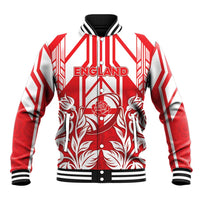 England Red Rose Rugby Custom Baseball Jacket Sporty Style - Wonder Print Shop