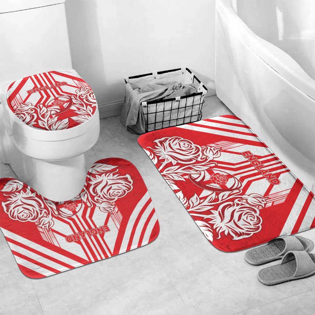 England Red Rose Rugby Bathroom Set Sporty Style - Wonder Print Shop