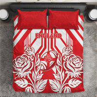 England Red Rose Rugby Bedding Set Sporty Style - Wonder Print Shop