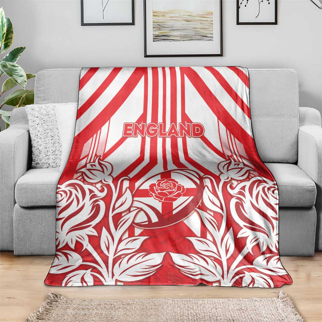 England Red Rose Rugby Blanket Sporty Style - Wonder Print Shop