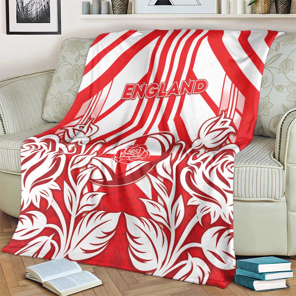 England Red Rose Rugby Blanket Sporty Style - Wonder Print Shop
