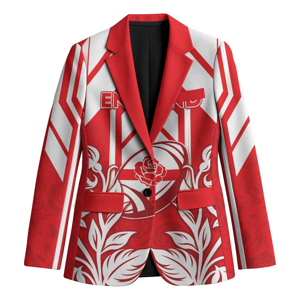 England Red Rose Rugby Custom Blazer Sporty Style - Wonder Print Shop