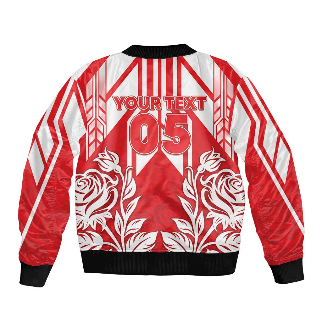 England Red Rose Rugby Custom Bomber Jacket Sporty Style - Wonder Print Shop