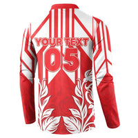 England Red Rose Rugby Custom Button Sweatshirt Sporty Style - Wonder Print Shop