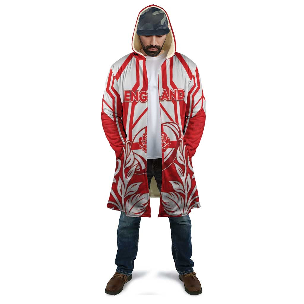 England Red Rose Rugby Custom Cloak Sporty Style - Wonder Print Shop