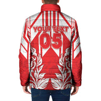 England Red Rose Rugby Custom Padded Jacket Sporty Style - Wonder Print Shop