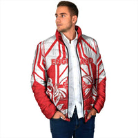 England Red Rose Rugby Custom Padded Jacket Sporty Style - Wonder Print Shop