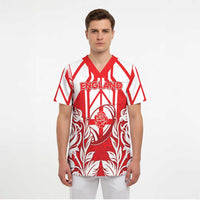 England Red Rose Rugby Custom Scrub Top Sporty Style - Wonder Print Shop