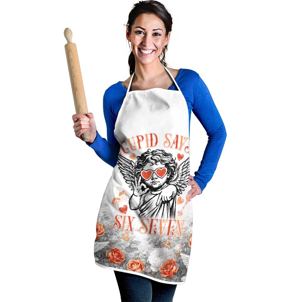 Funny Valentines Day Apron Cupid Says 67