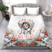 Funny Valentines Day Bedding Set Cupid Says 67