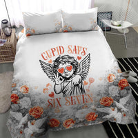 Funny Valentines Day Bedding Set Cupid Says 67