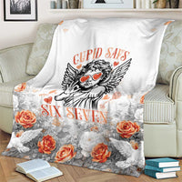 Funny Valentines Day Blanket Cupid Says 67