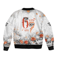 Funny Valentines Day Bomber Jacket Cupid Says 67