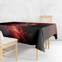 Skull Valentines Day Tablecloth I Love You To The Upside Down And Back