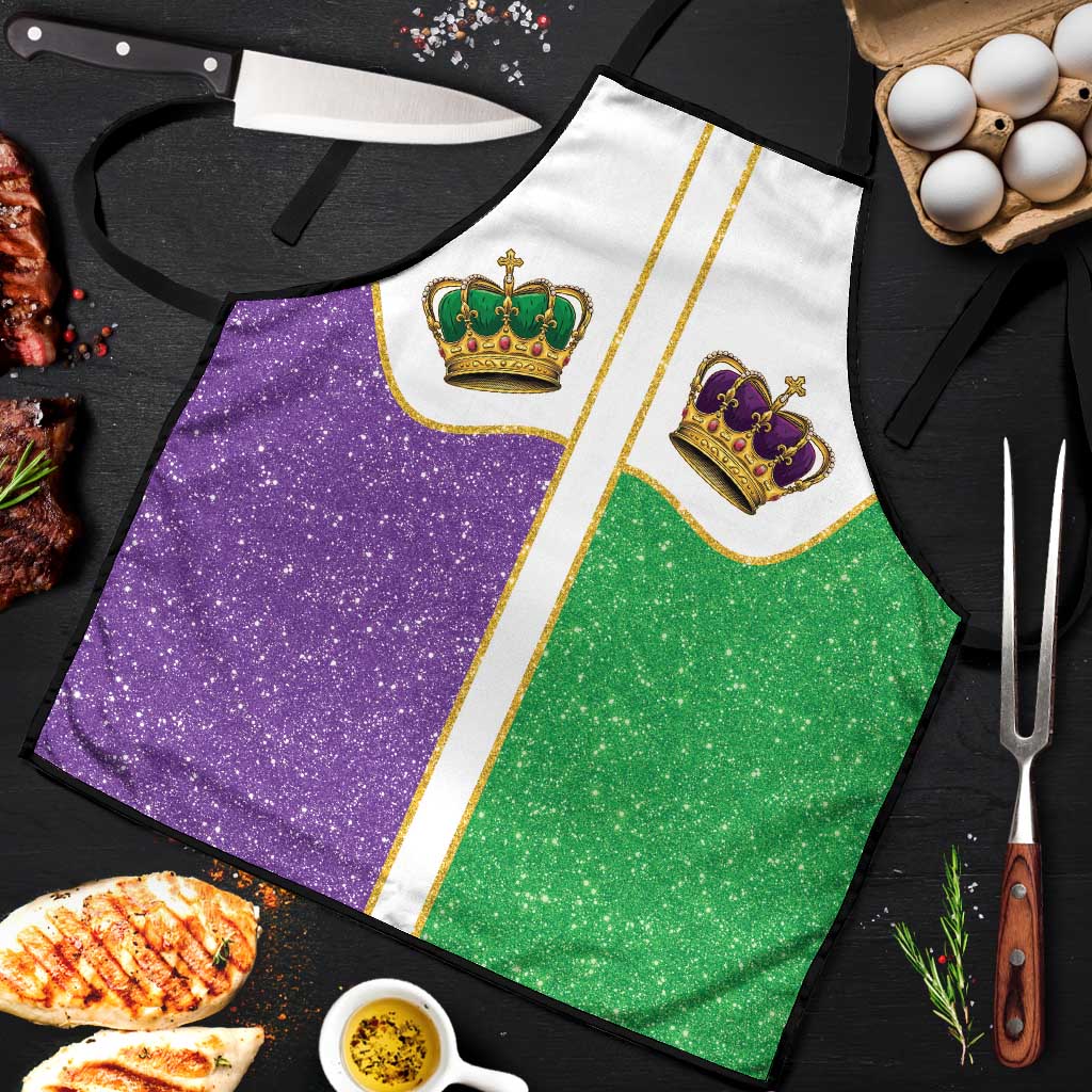 Mardi Gras Crown Apron Western Yoke Glitter Style