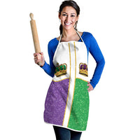 Mardi Gras Crown Apron Western Yoke Glitter Style