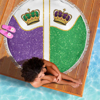 Mardi Gras Crown Beach Blanket Western Yoke Glitter Style