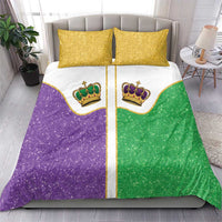 Mardi Gras Crown Bedding Set Western Yoke Glitter Style