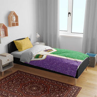 Mardi Gras Crown Bedding Set Western Yoke Glitter Style