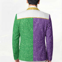 Mardi Gras Crown Blazer Western Yoke Glitter Style