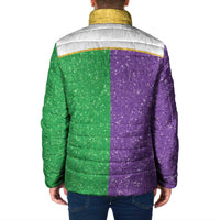 Mardi Gras Crown Padded Jacket Western Yoke Glitter Style