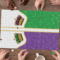 Mardi Gras Crown Puzzle Western Yoke Glitter Style