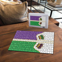 Mardi Gras Crown Puzzle Western Yoke Glitter Style