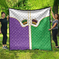 Mardi Gras Crown Quilt Western Yoke Glitter Style