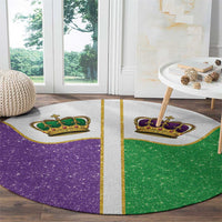 Mardi Gras Crown Round Carpet Western Yoke Glitter Style